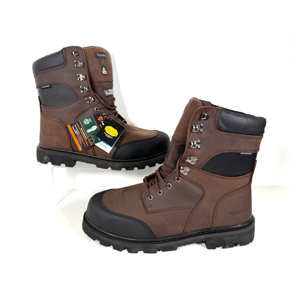 Men's RefrigiWear Insulated Composite Toe Work Boots 15M Brown CSA/ASTM & PR EH